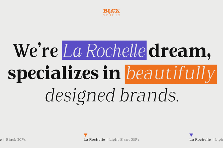 Preview of La Rochelle Font