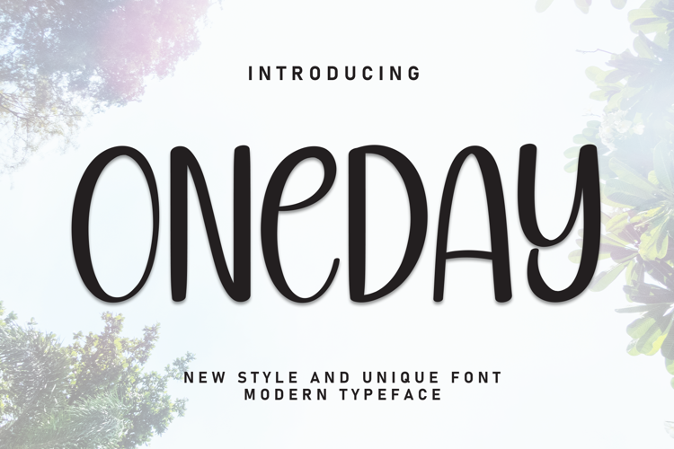 Preview of Oneday Font