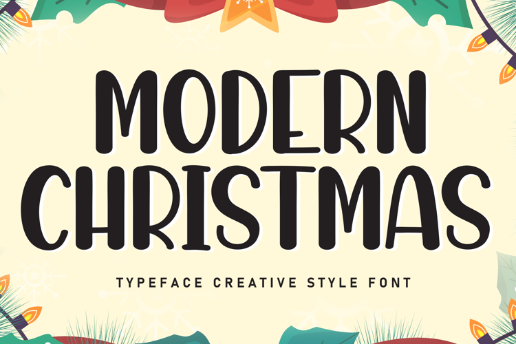 Preview of Modern Christmas Font