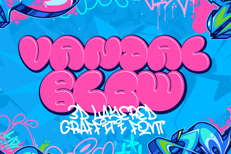 Vandal Blow Graffiti Inner Font