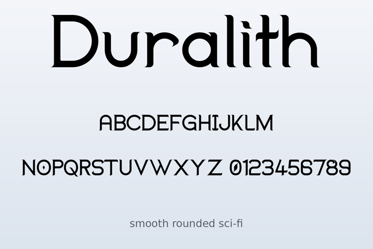 Preview of Duralith Font