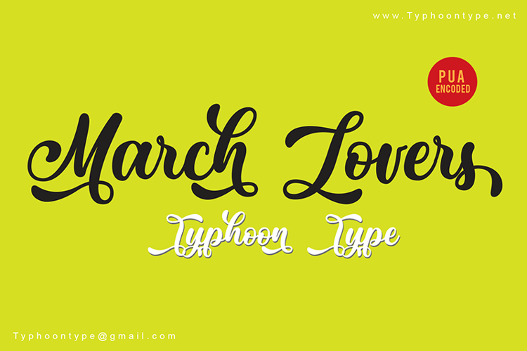 March Lovers Font