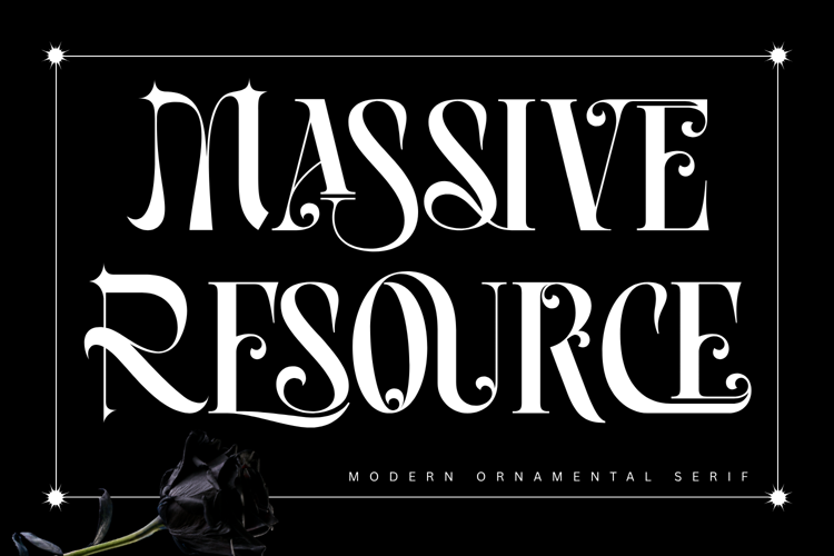 Preview of Massive Resource Font