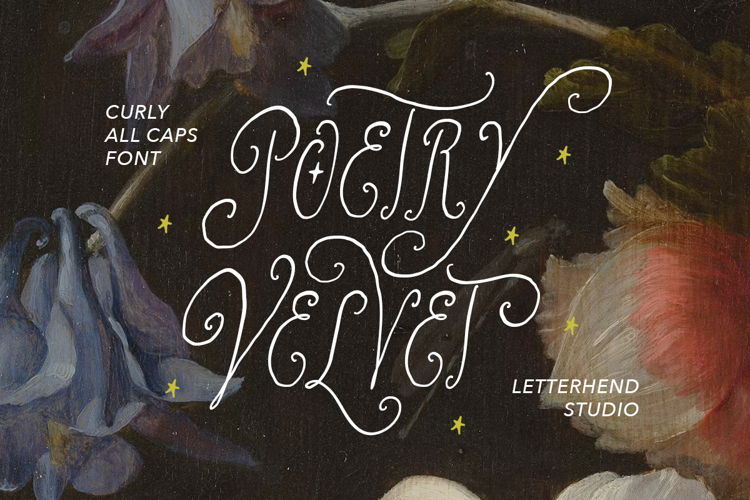 Preview of Poetry Velvet Font