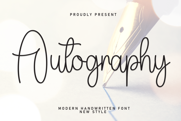 Preview of Autography Font