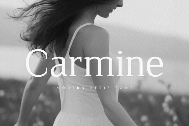 Preview of Carmine Font