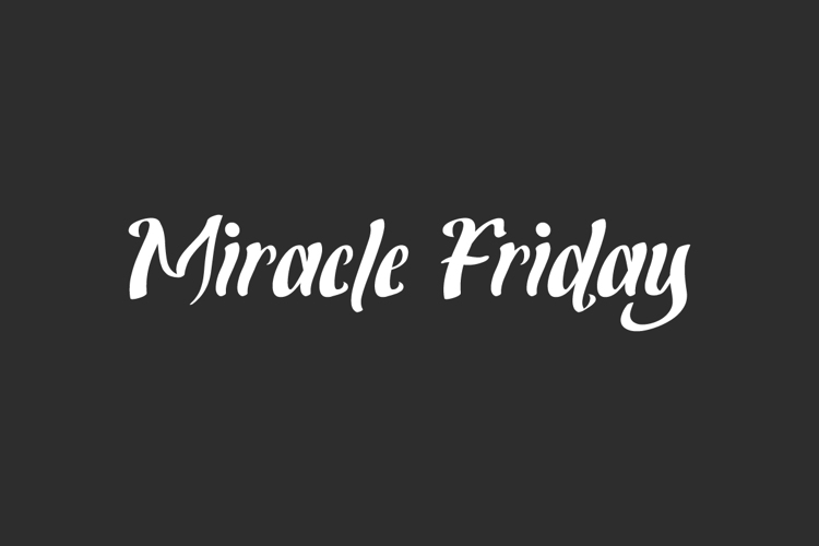 Miracle Friday Font