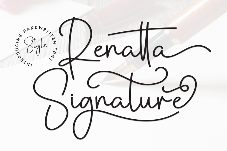 Preview of Renatta Signature Font