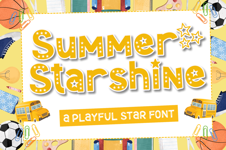 Preview of Summer Starshine Font