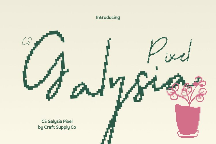 Preview of CS Galysia Pixel Font