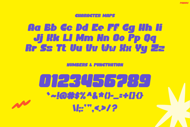 Preview of Pindow Font