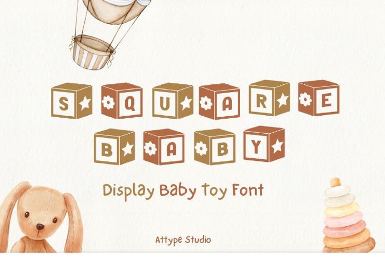 Preview of Square Baby Font