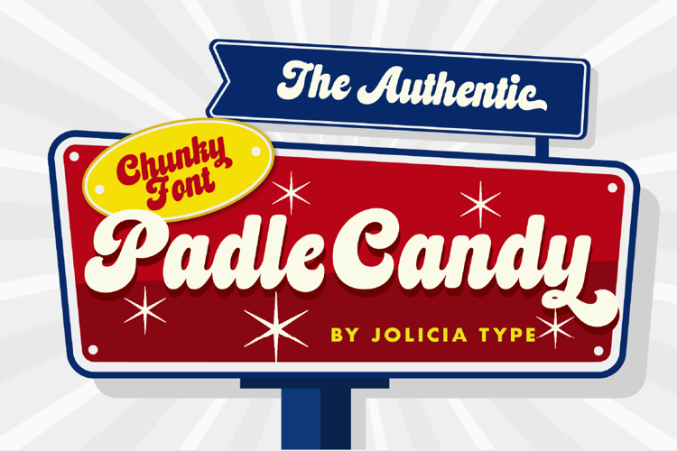 Preview of Padle Candy Font