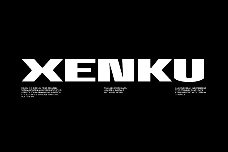 Xenku - Modern Techno Font
