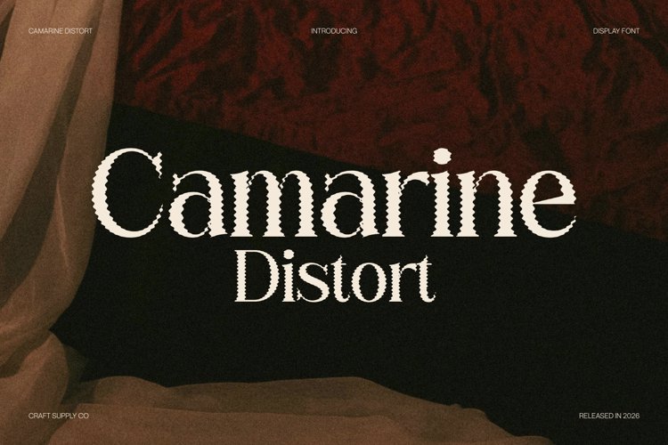Preview of Camarine Distort Font