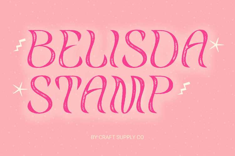 Belisda Stamp Font