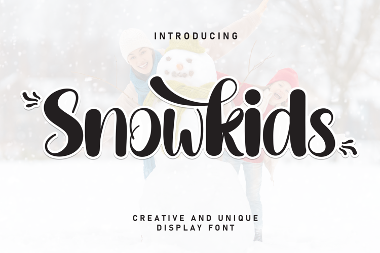 Preview of Snowkids Font