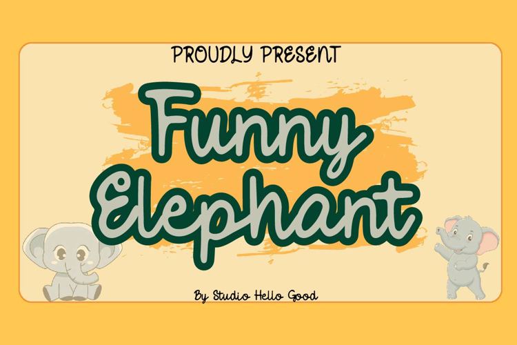 Preview of Funny Elephant Font