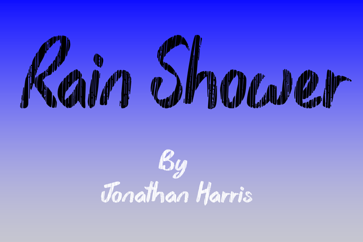 Rain Shower Font