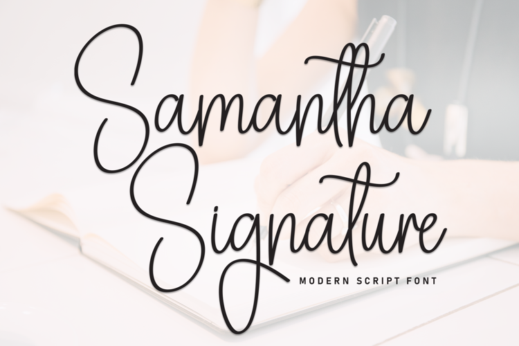 Preview of Samanta Signature Font