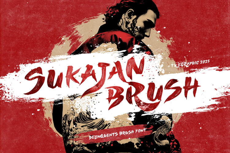 Preview of Sukajan Brush Font