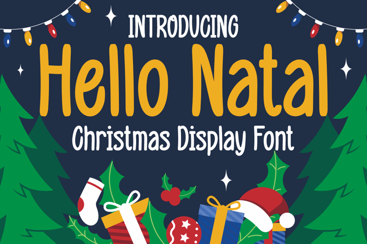 Preview of Hello Natal Font