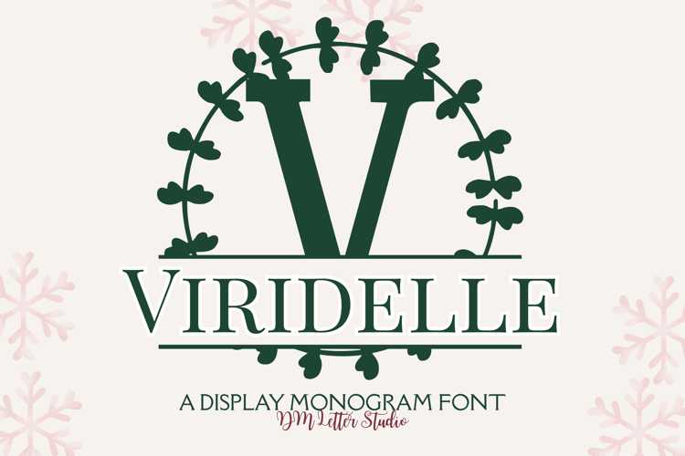Preview of Viridelle Split Monogram Font