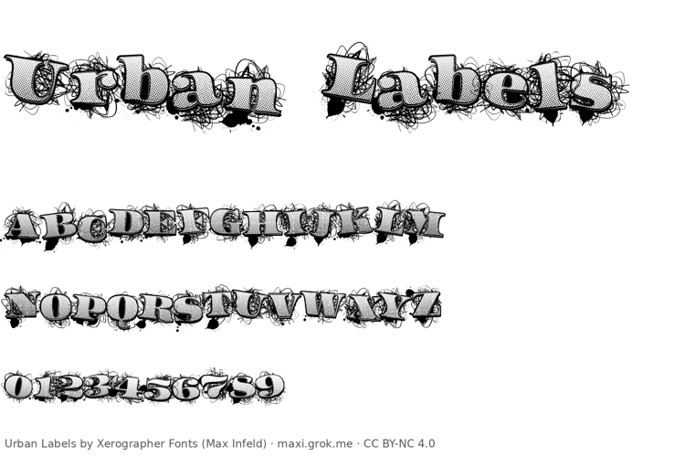 Preview of Urban Labels Font