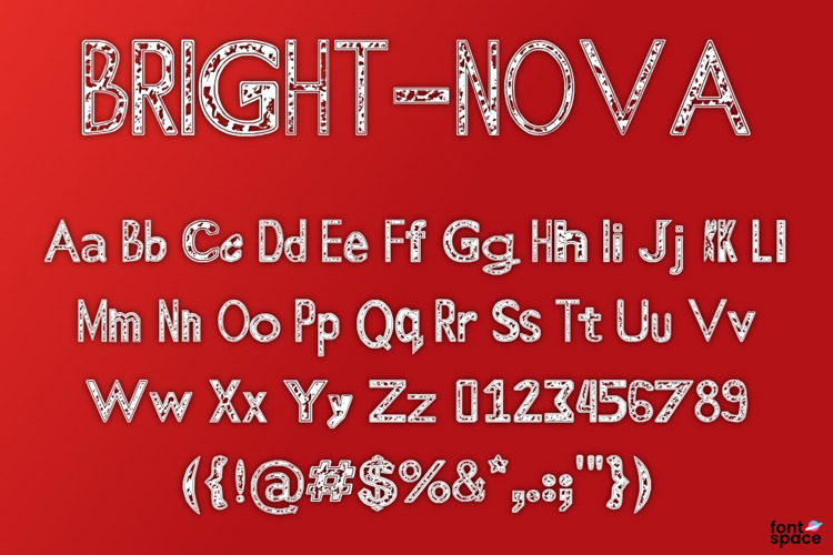 Preview of BRIGHT-NOVA Font