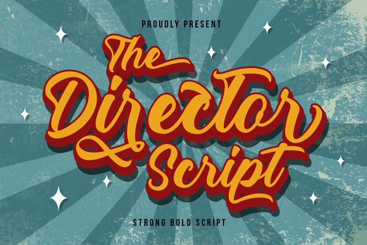 The Director Script Font