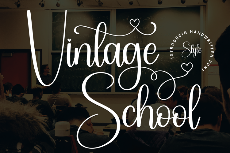 Preview of Vintage School Font