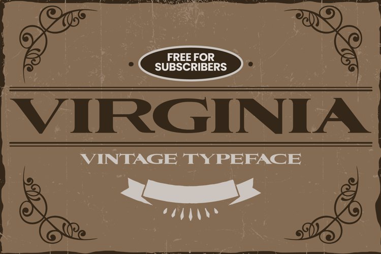 Preview of Virginia Font