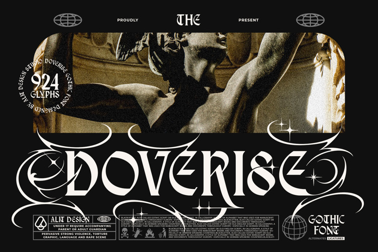 Preview of Doverise Font