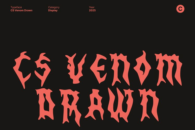 Preview of CS Venom Drawn Font