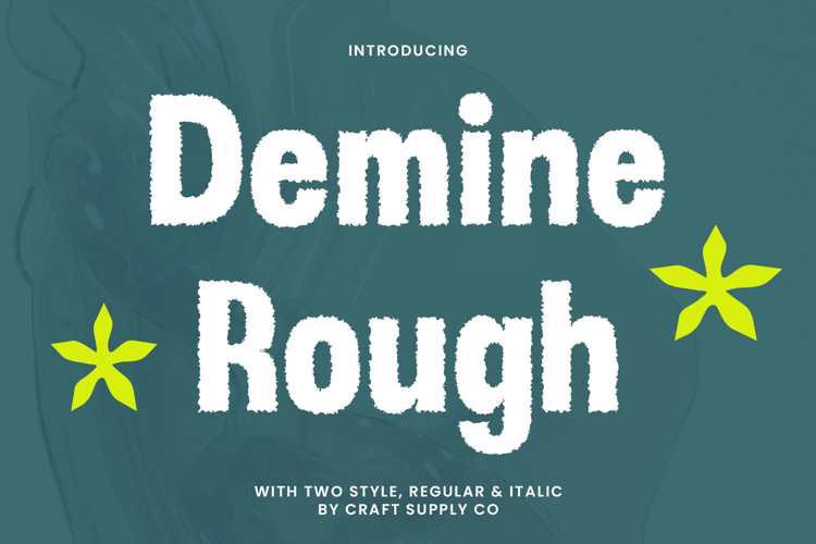 Demine Rough Font