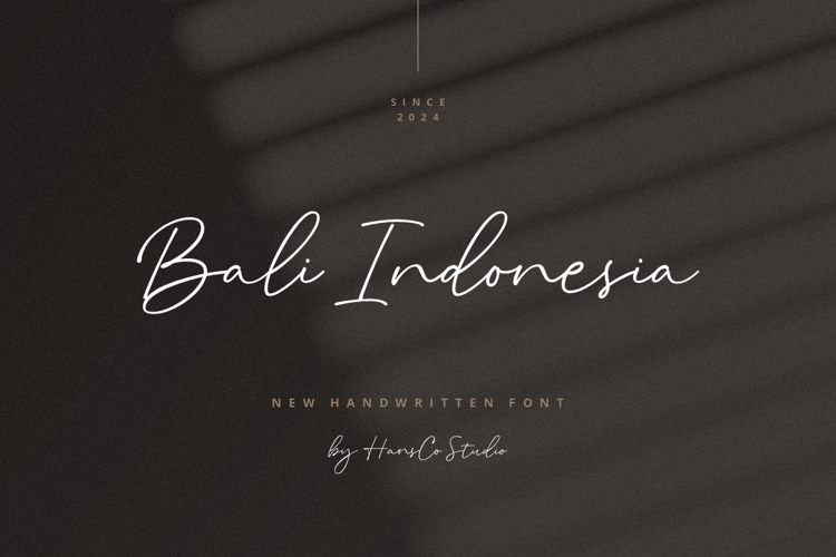 Bali Indonesia Font
