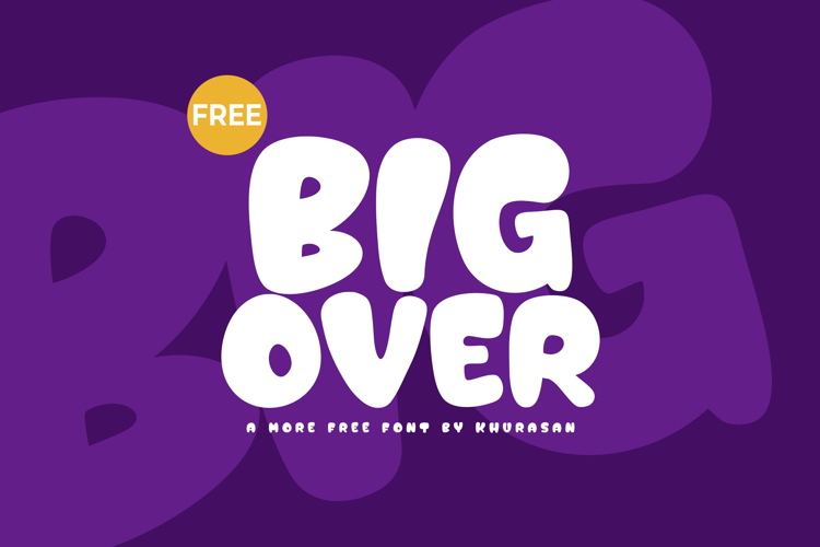 Preview of Bigover Font