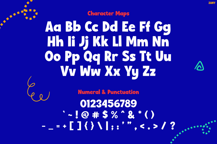 Zany Font