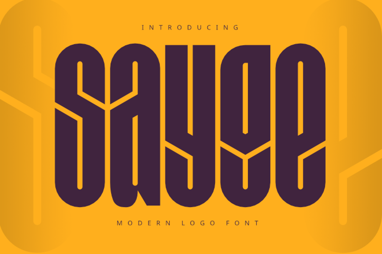 Preview of Sayge Font