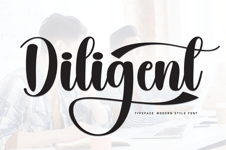 Preview of Diligent Font