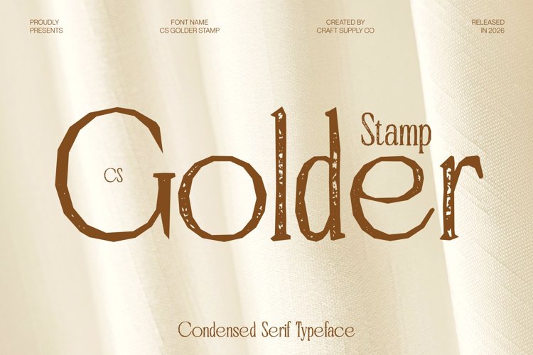 Preview of CS Golder Stamp Font
