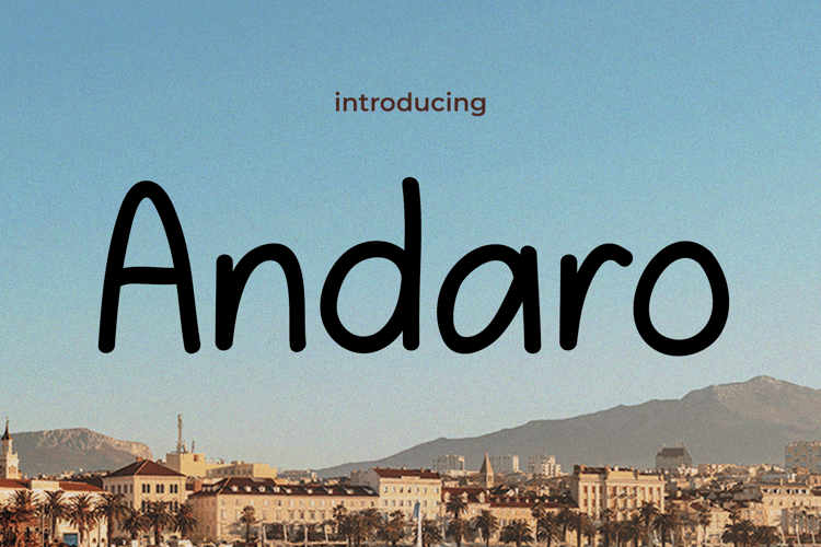 Preview of Andaro Font