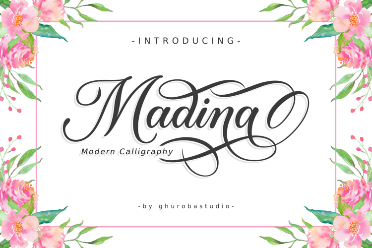 Madina | Modern Calligraphy Font