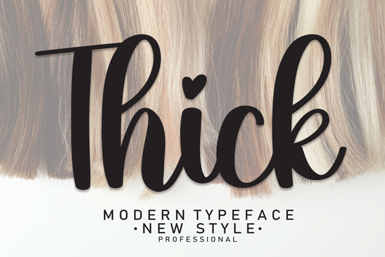 Thick Font