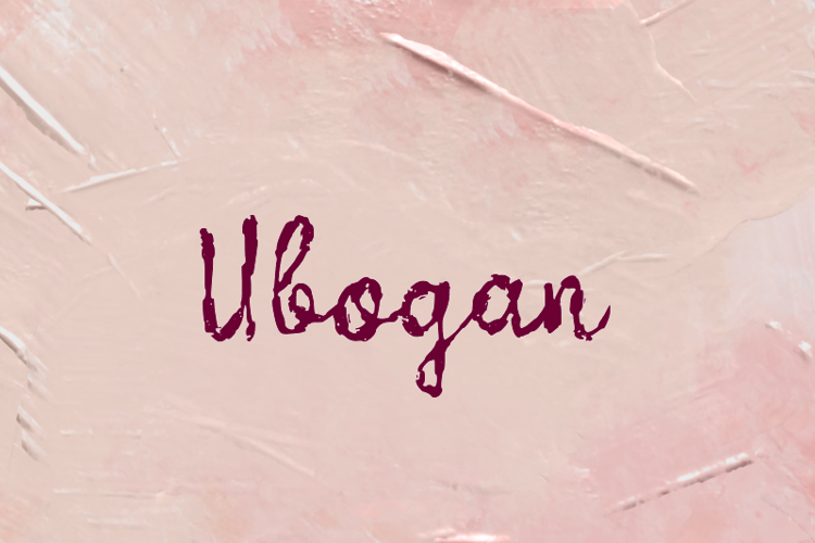 Preview of u Ubogan Font