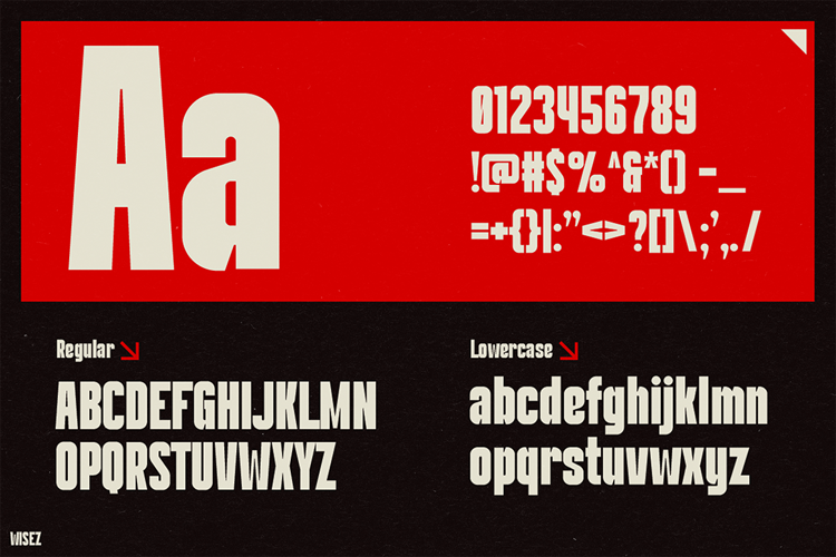 Preview of WISEZ Font