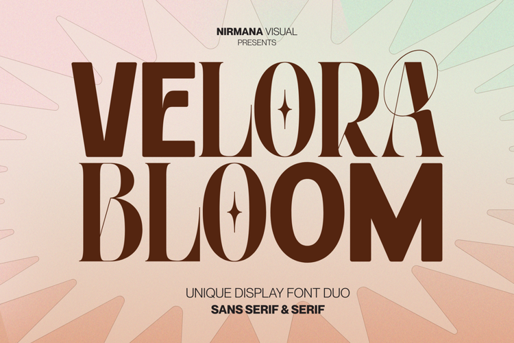 Preview of Velora Bloom Font