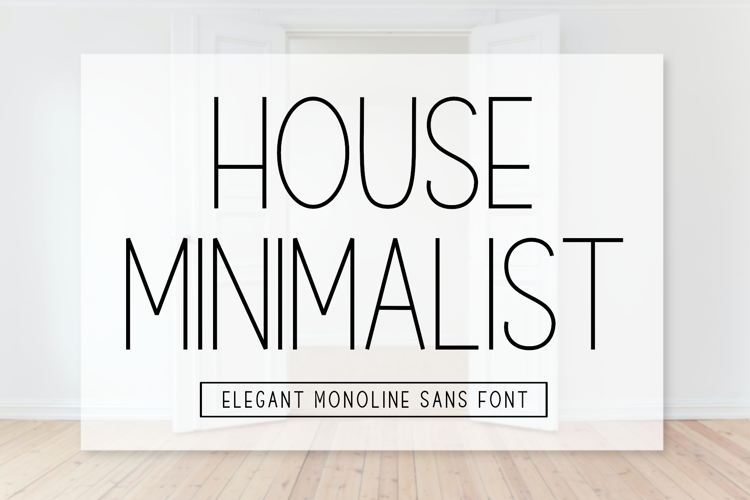 House Minimalist Font