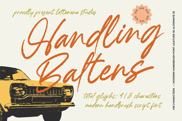 Preview of Handling Baltens Font