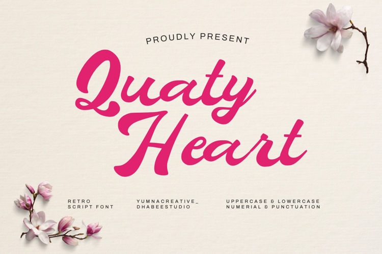 Quaty Heart Font